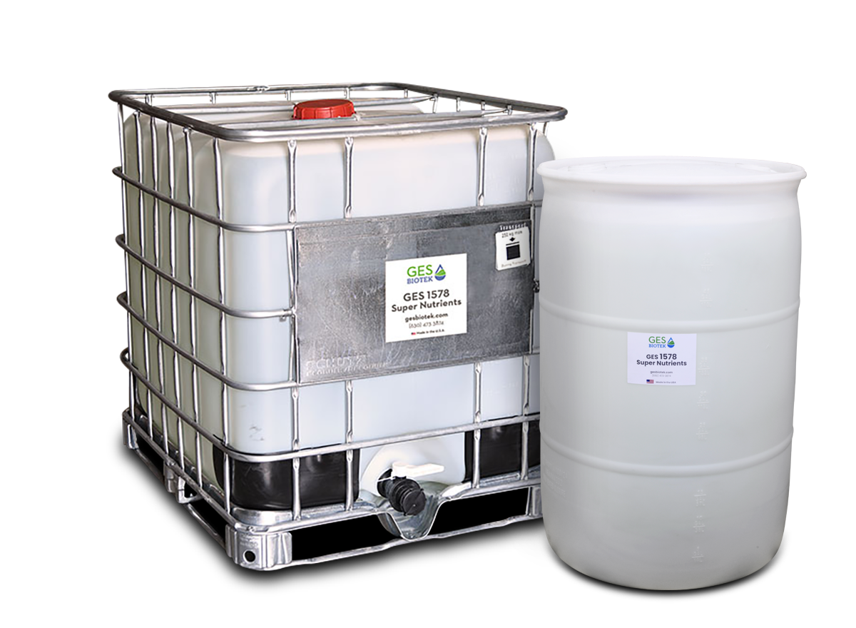 GES Nutrients: 260-gallon tote and 55-gallon drum