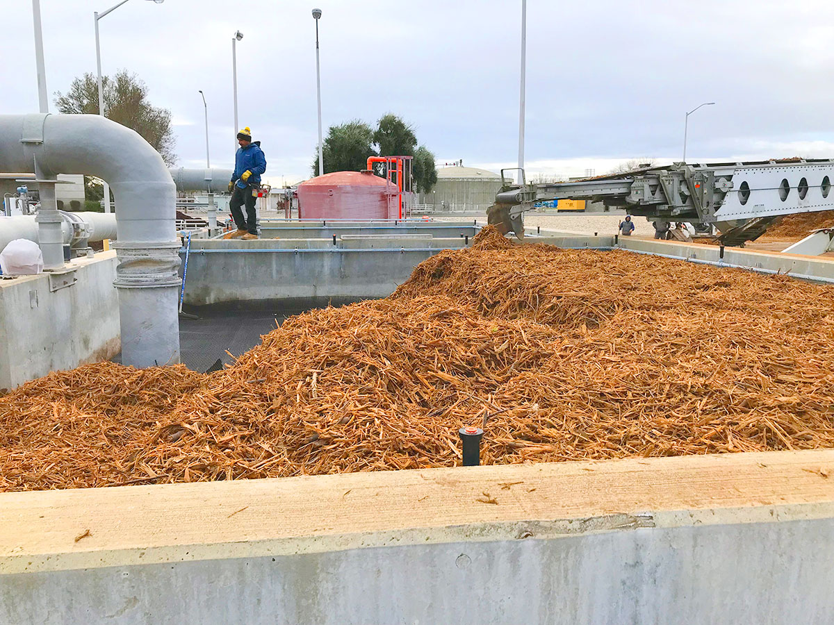 Clogged nozzle at Livermore's Bio-Scrubber Tower System